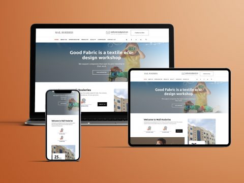 Website designs for Textile and Garments