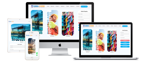 Cerachem India - Corporate Web Application Developed by AURORA iTech